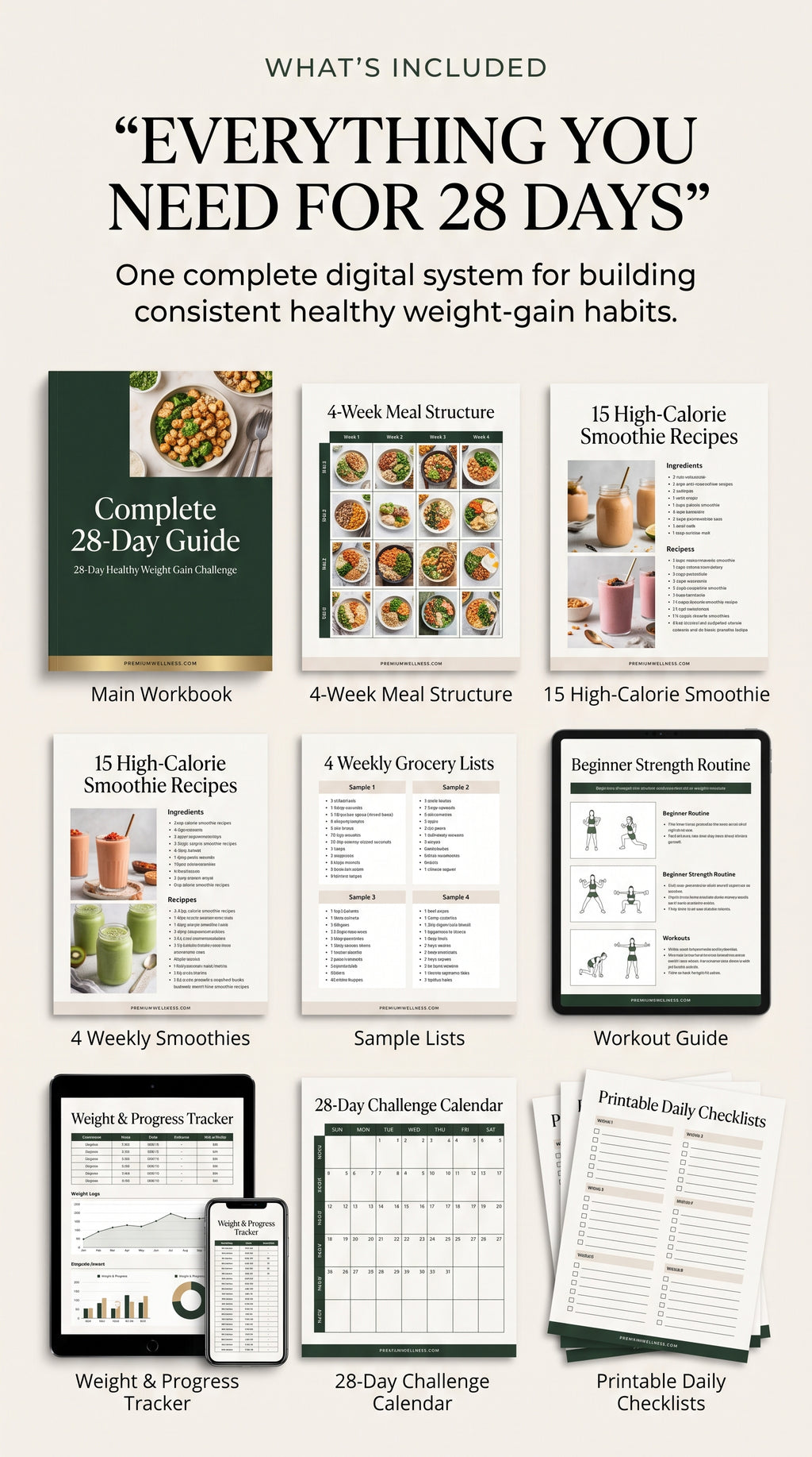 28-Day Healthy Weight Gain Challenge