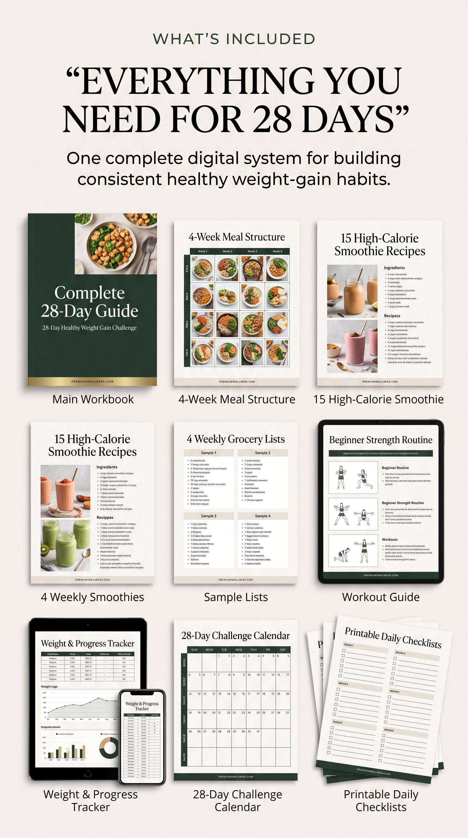 28-Day Healthy Weight Gain Challenge
