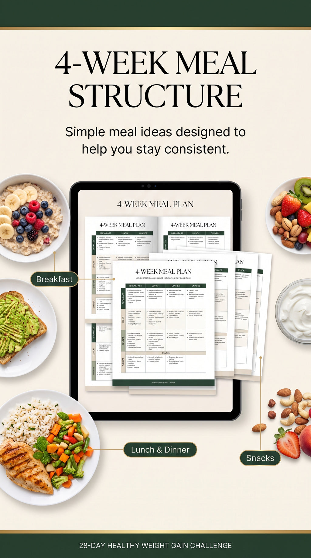 28-Day Healthy Weight Gain Challenge