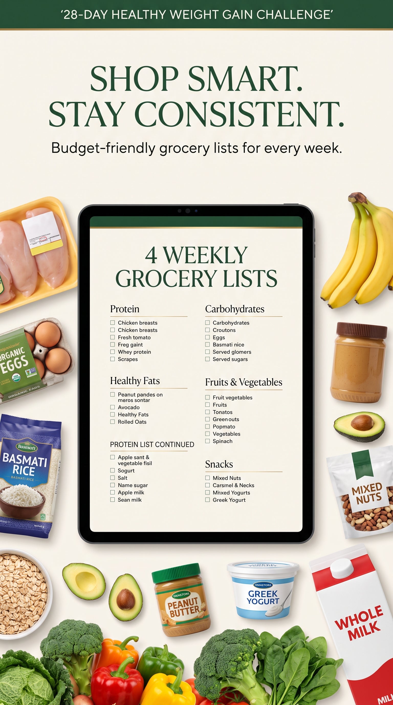 28-Day Healthy Weight Gain Challenge